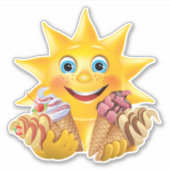 Kinderen Ijsje Sticker (Voorkant)
