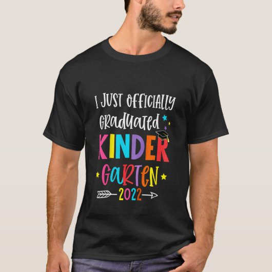 Kinderen Ik ben afgestudeerd aan de kleuterschool T-shirt (Voorkant)