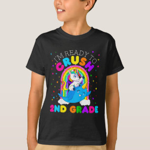 Kinderen ik ben klaar om de 2e klas eenhoorn te ve t-shirt