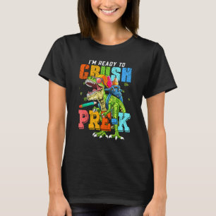 Kinderen Ik ben klaar om Pre K Dinosaurus eerste s T-shirt