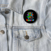 Kinderen ik ben klaar om Pre K-dinosaurus-monstert Ronde Button 5,7 Cm (In situ)