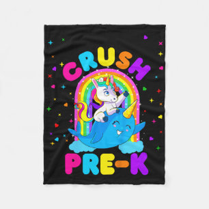 Kinderen ik ben klaar om Pre K eenhoorn Ck naar sc Fleece Deken