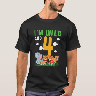 Kinderen ik ben wild En Eén Safari Dierentuin Dier T-shirt