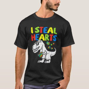Kinderen Ik Steel Hartjes Trex Dinosaur Toddler Au T-shirt