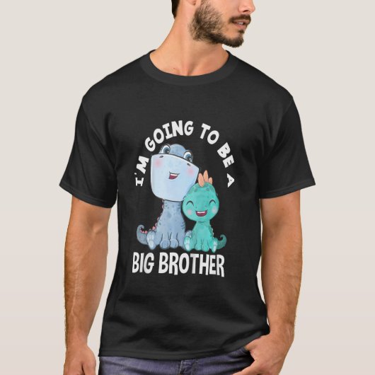 Kinderen, ik word een grote broeder van Dinosaur C T-shirt (Voorkant)