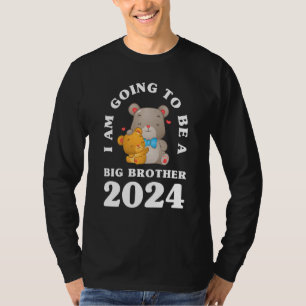 Kinderen ik word een grote broer van 2024 Beren Fu T-shirt
