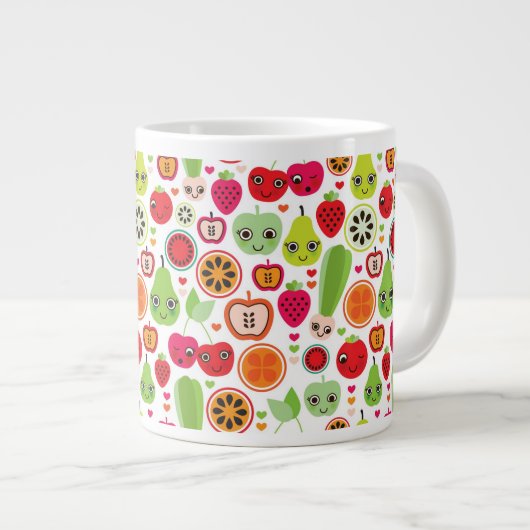 kinderen illustratieappel grote koffiekop (Voorkant rechts)