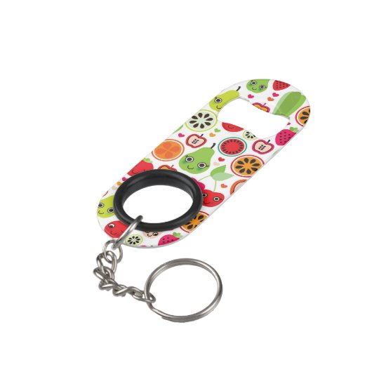 kinderen illustratieappel sleutelhanger flessenopener (Achterkant Gekanteld)