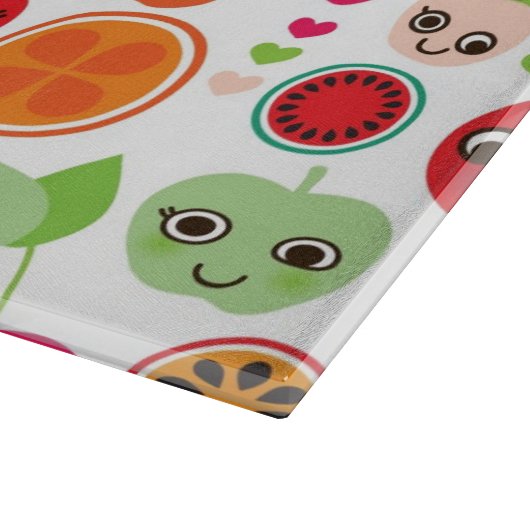 kinderen illustratieappel snijplank (Hoek)