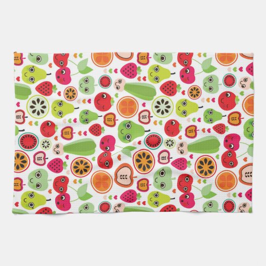 kinderen illustratieappel theedoek (Horizontaal)