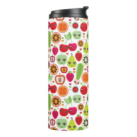 kinderen illustratieappel thermosbeker (Gedraaid links)