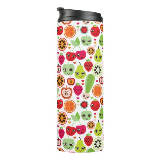 kinderen illustratieappel thermosbeker (Geroteerd rechts)