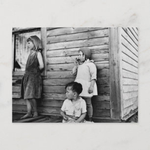 Kinderen in armoede: jaren dertig briefkaart