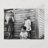 Kinderen in armoede: jaren dertig briefkaart (Voorkant)