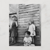 Kinderen in armoede: jaren dertig briefkaart (Voorkant)