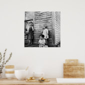 Kinderen in armoede: jaren dertig poster (Keuken)