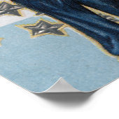 Kinderen in blauw, wit en roze poster (Hoek)