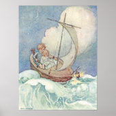  kinderen in Boat door Anne Anderson Poster (Voorkant)