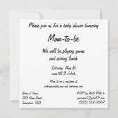  Kinderen in Bubble Bath Baby shower Invitation Kaart (Achterkant)