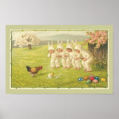 Kinderen in Bunny Suits Easter Poster (Voorkant)