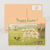 Kinderen in Bunny Suits Feestdagenkaart (Voorkant / Achterkant)