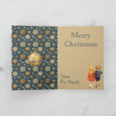 Kinderen in Christmas Lane Feestdagen Kaart (Binnen)