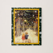 Kinderen in Christmas Lane Legpuzzel (Verticaal)