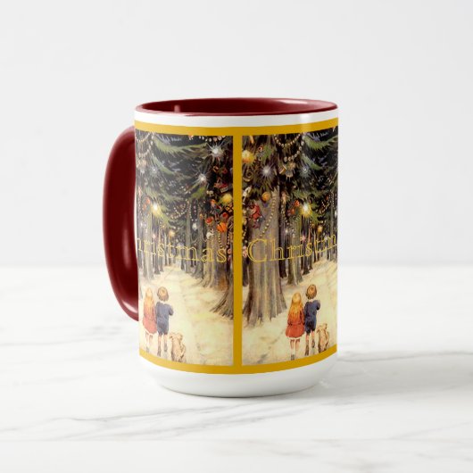 Kinderen in de Mok met Kerstmis (Voorkant links)