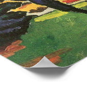 Kinderen in de tuin door August Macke Poster (Hoek)