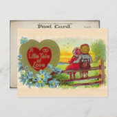  kinderen in de Valentijn van de Liefde Postacard Feestdagenkaart (Voorkant / Achterkant)
