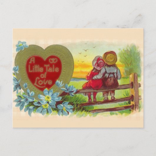  kinderen in de Valentijn van de Liefde Postacard Feestdagenkaart (Voorkant)