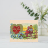  kinderen in de Valentijn van de Liefde Postacard Feestdagenkaart (Staand voorkant)