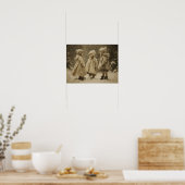 Kinderen in de winter poster (Keuken)