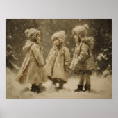Kinderen in de winter poster (Voorkant)
