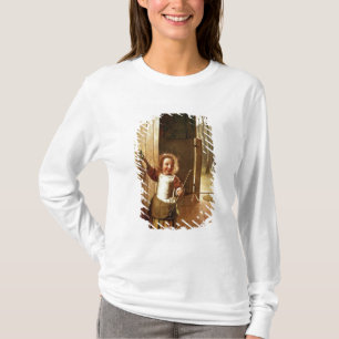 Kinderen in een doorgang met "Colf"-sticks T-shirt