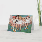 kinderen in een hangmat Moederdag Kaart (Voorkant)