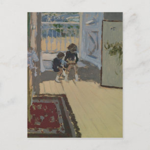 Kinderen in een kamer, 1893 briefkaart