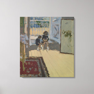 Kinderen in een kamer, 1893 canvas afdruk