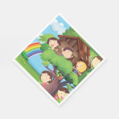 Kinderen in een Trehouse Servet (Hoek)