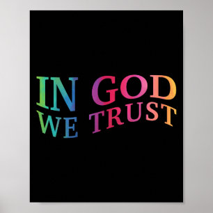 Kinderen in God Wij vertrouwen op goede Christelij Poster