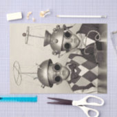  kinderen in Halloween Space Costumes Tissuepapier (Craft)