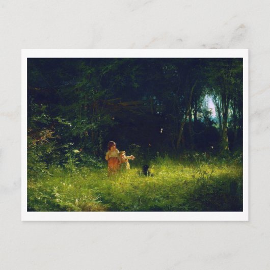 Kinderen in het bos, Ivan Kramskoi Briefkaart (Voorkant)