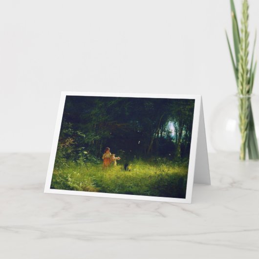 Kinderen in het bos, Ivan Kramskoi Kaart (Voorkant)