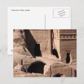 Kinderen in het Briefkaart Petra (Voorkant / Achterkant)