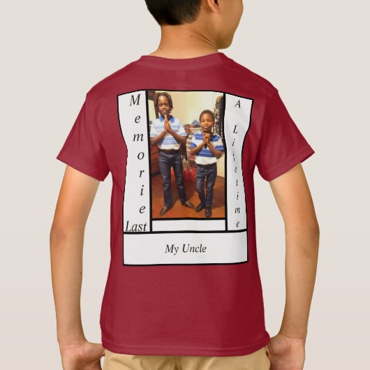 Kinderen in het houden van T-shirt (Achterkant)