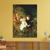 Kinderen in het Hout Canvas Afdruk (Insitu (Woonkamer))