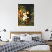 Kinderen in het Hout Canvas Afdruk (Insitu (Slaapkamer))