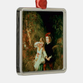 Kinderen in het Hout Metalen Ornament (Rechts)