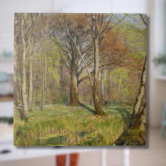 Kinderen in het lentebos H.A. Brendekilde Tegeltje