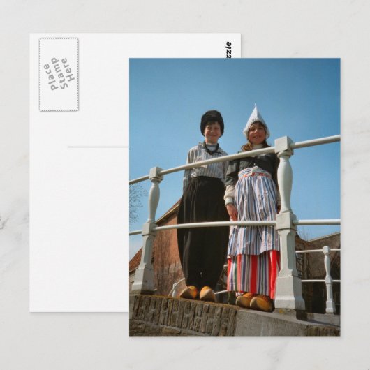 Kinderen in het Nederlands Nationaal Kostuum Briefkaart (Voorkant / Achterkant)